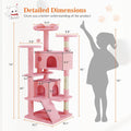 Cat Tree Tower - Multi-level With Sisal Grab Post, Indoor Apartment With Ladder, Plush Toys, Rest And Play